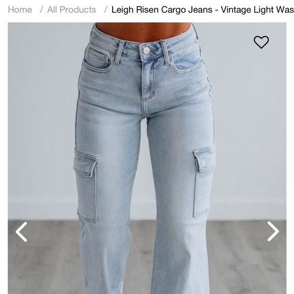 Denim - Cargo Jeans Vintage Light Wash - Never worn!